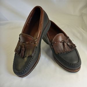 Allen Edmonds Black & Brown Nashua Tassel Loafers Men's Size 8 EEE